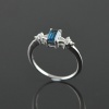 Natural 925 Sterling Silver London Blue Topaz/Zircon Octagon Ring | Save 33% - Rajasthan Living 15