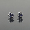 Natural Deffuse Sapphire 925 Sterling Silver Stud Earrings | Save 33% - Rajasthan Living 8