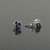 Natural Deffuse Sapphire 925 Sterling Silver Stud Earrings | Save 33% - Rajasthan Living 10