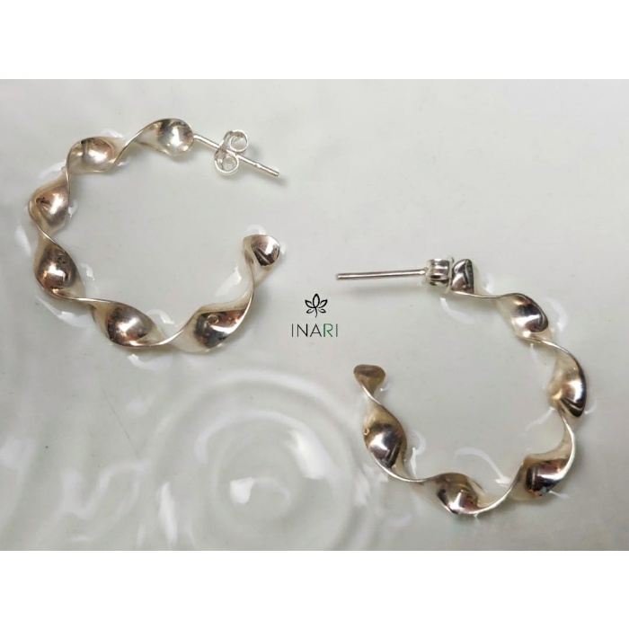 Twisted Silver Hoops | Save 33% - Rajasthan Living 5