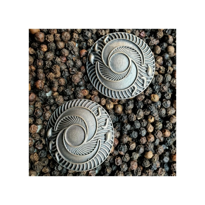 Victorian Vint German Silver Oxidised Studs Earring | Save 33% - Rajasthan Living 5