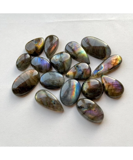 18 Pieces Multi Purple Labradorite Cabochon, With Very Cheap Price Loose Gemstone For Jewelry Making | Save 33% - Rajasthan Living