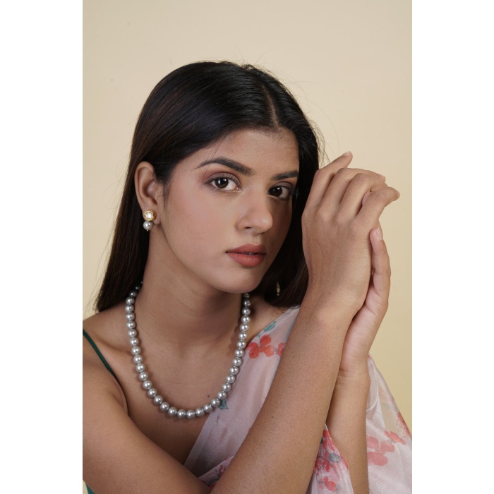 Dark Grey Pearl Jewelry Set | Save 33% - Rajasthan Living 5