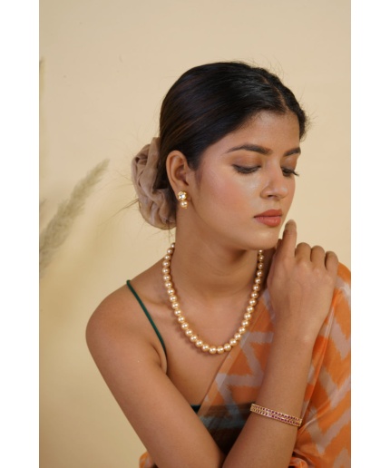 Apricot Pearl Jewelry Set | Save 33% - Rajasthan Living