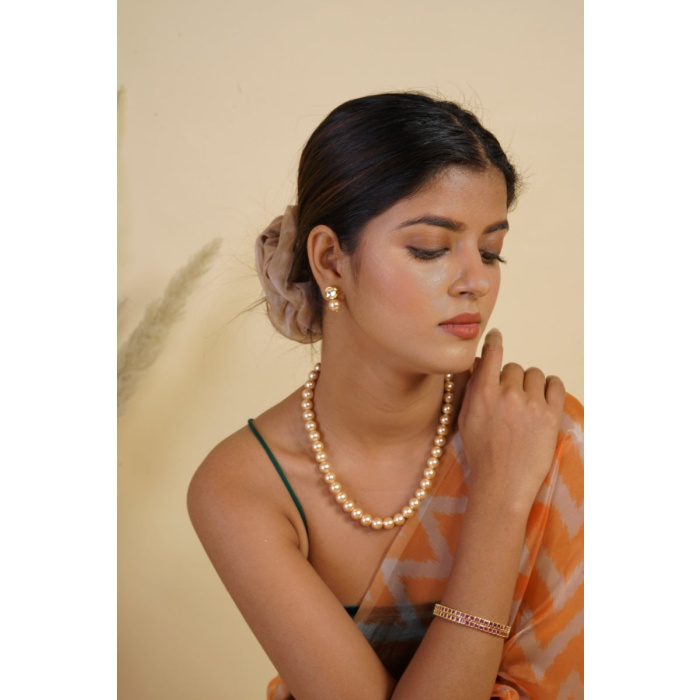 Apricot Pearl Jewelry Set | Save 33% - Rajasthan Living 5