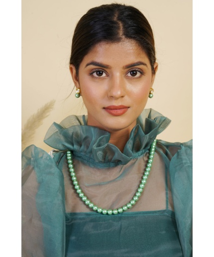 Jade Green Pearl Jewelry Set | Save 33% - Rajasthan Living 3