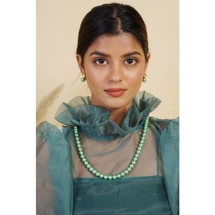 Jade Green Pearl Jewelry Set | Save 33% - Rajasthan Living 6