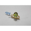 18 Kt Yellow Gold Ring With Real Green Peridot Gemstone | Save 33% - Rajasthan Living 14