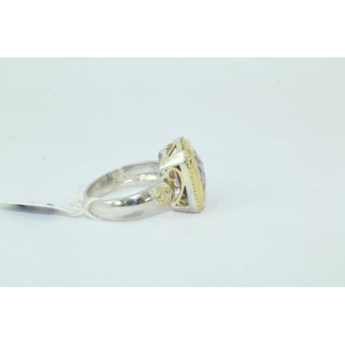 14 Kt Gold & 925 Silver Ring Natural Amethyst | Save 33% - Rajasthan Living 10