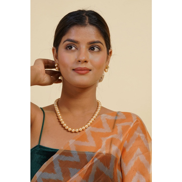 Apricot Pearl Jewelry Set | Save 33% - Rajasthan Living 6