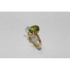 18 Kt Yellow Gold Ring With Real Green Peridot Gemstone | Save 33% - Rajasthan Living 18