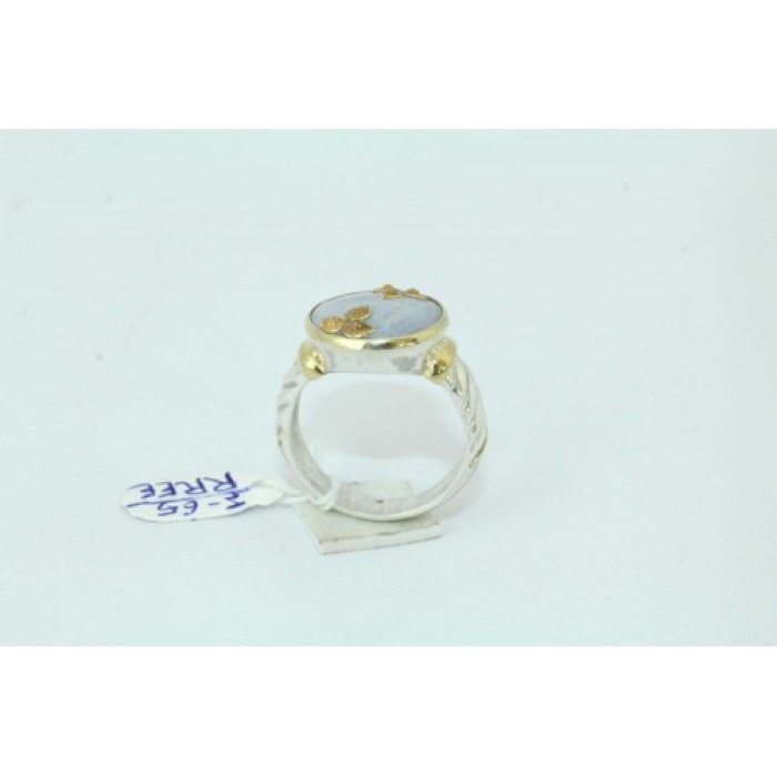 14 Kt Gold & 925 Silver Ring Natural Opal | Save 33% - Rajasthan Living 9