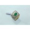 18 Kt Gold & 925 Silver Natural Emerald Cabochon And Diamonds | Save 33% - Rajasthan Living 14