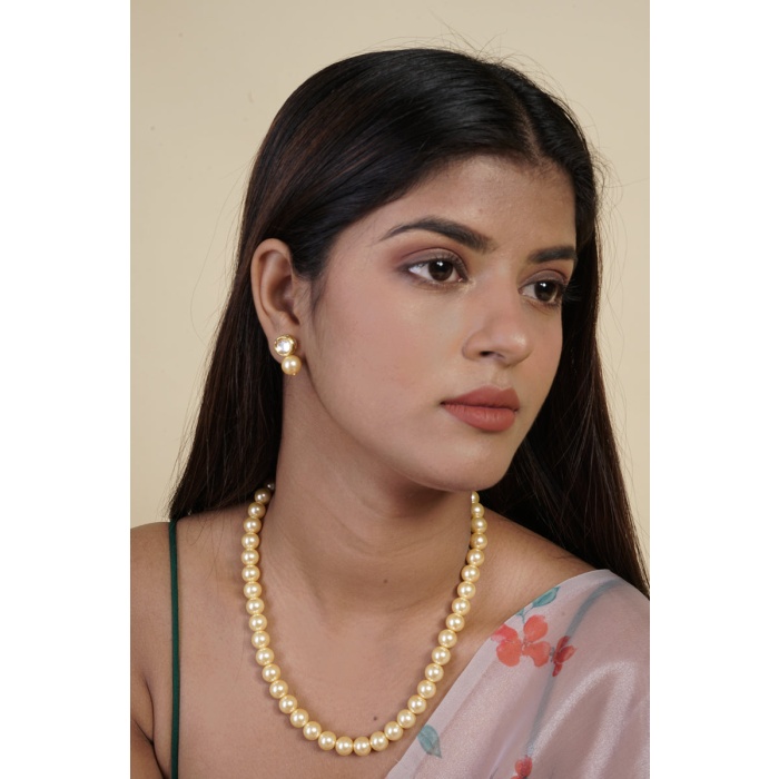 Champagne Pearl Jewelry Set | Save 33% - Rajasthan Living 5