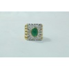 18 Kt Gold & 925 Silver Natural Emerald Cabochon And Diamonds | Save 33% - Rajasthan Living 19