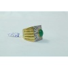 18 Kt Gold & 925 Silver Natural Emerald Cabochon And Diamonds | Save 33% - Rajasthan Living 17