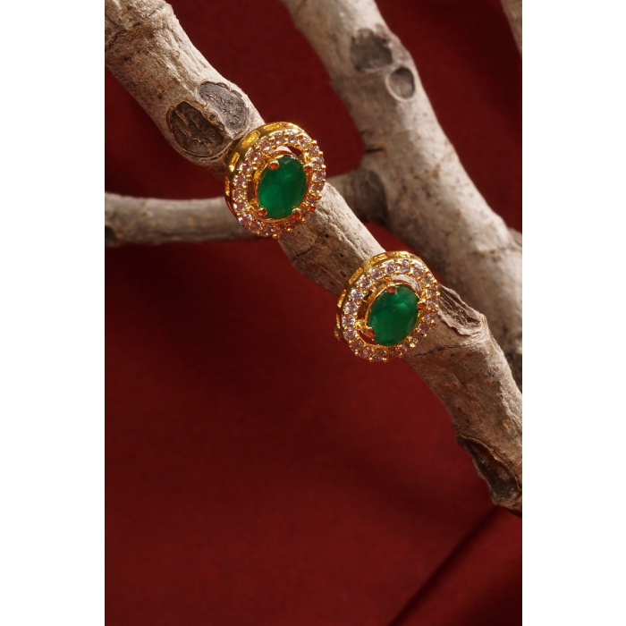 Green Stone Studded Pearl Layered Choker Set | Save 33% - Rajasthan Living 8