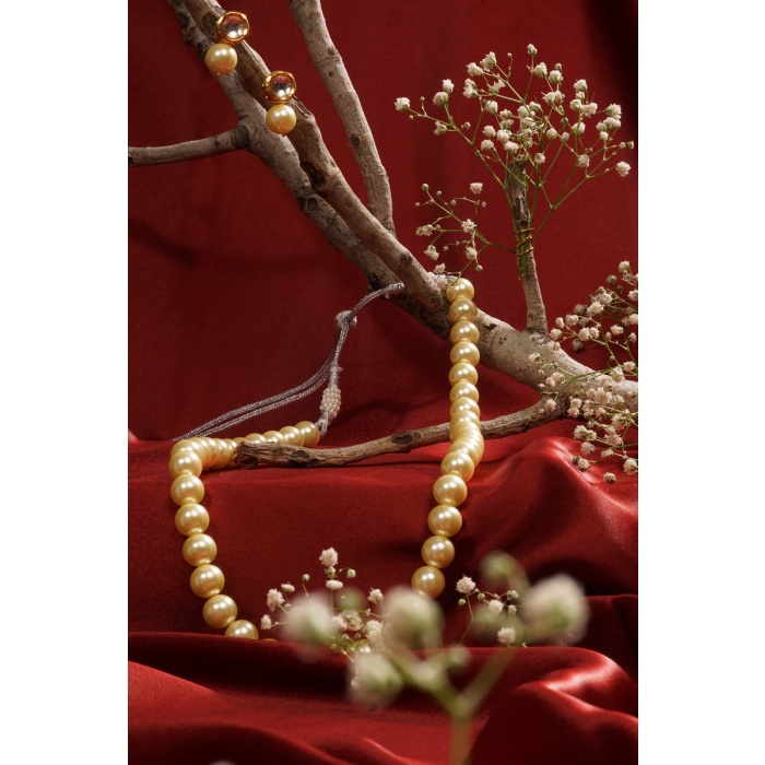 Champagne Pearl Jewelry Set | Save 33% - Rajasthan Living 7
