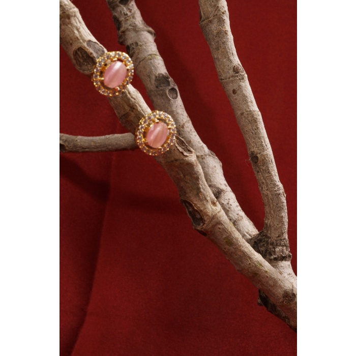 Pink Stone Studded Pearl Layered Choker Set | Save 33% - Rajasthan Living 8
