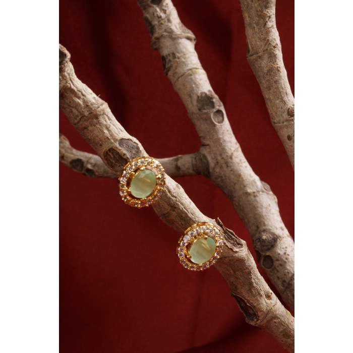 Mint Stone Studded Pearl Layered Choker Set | Save 33% - Rajasthan Living 8