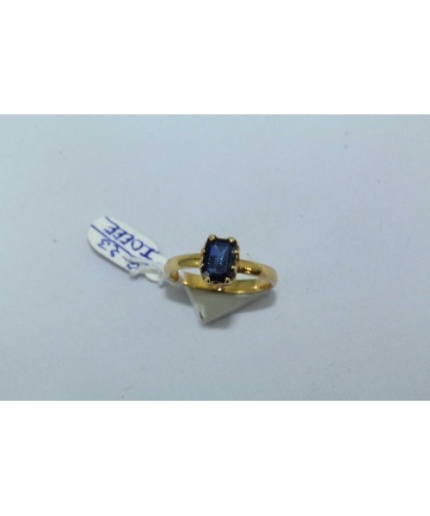 18 Kt Yellow Gold Ring Natural Blue Sapphire Gemstone Women’s | Save 33% - Rajasthan Living 3