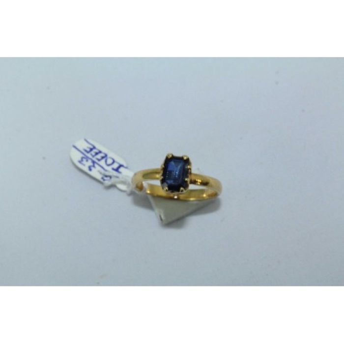 18 Kt Yellow Gold Ring Natural Blue Sapphire Gemstone Women’s | Save 33% - Rajasthan Living 6