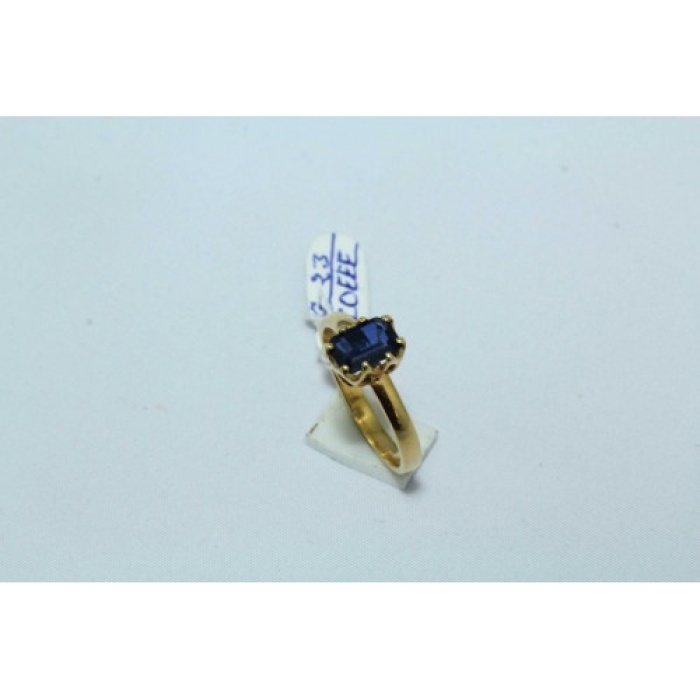 18 Kt Yellow Gold Ring Natural Blue Sapphire Gemstone Women’s | Save 33% - Rajasthan Living 7