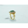 18Kt Yellow Gold Ring Natural Carved Emerald Stones Diamond | Save 33% - Rajasthan Living 16