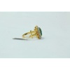 18Kt Yellow Gold Ring Natural Carved Emerald Stones Diamond | Save 33% - Rajasthan Living 15