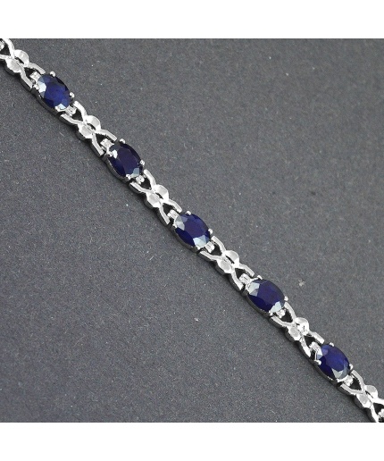 Natural Sapphire 925 Sterling Silver Bracelet | Save 33% - Rajasthan Living 3