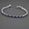 Natural Sapphire,cz 925 Sterling Silver Bracelet | Save 33% - Rajasthan Living 8