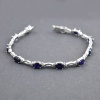 Natural Sapphire,Diamond  925 Sterling Silver Bracelet | Save 33% - Rajasthan Living 8