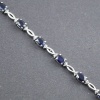 Natural Sapphire,Diamond  925 Sterling Silver Bracelet | Save 33% - Rajasthan Living 10