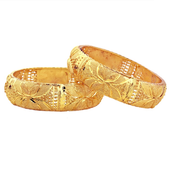 Brass Gold-Plated Bangle Set – Pack of 2 | Save 33% - Rajasthan Living 6