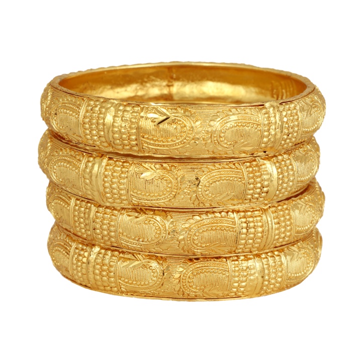 Brass Gold-Plated Bangle Set – Pack of 2 | Save 33% - Rajasthan Living 6