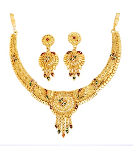 Gold-Plated Brass  Necklace | Save 33% - Rajasthan Living