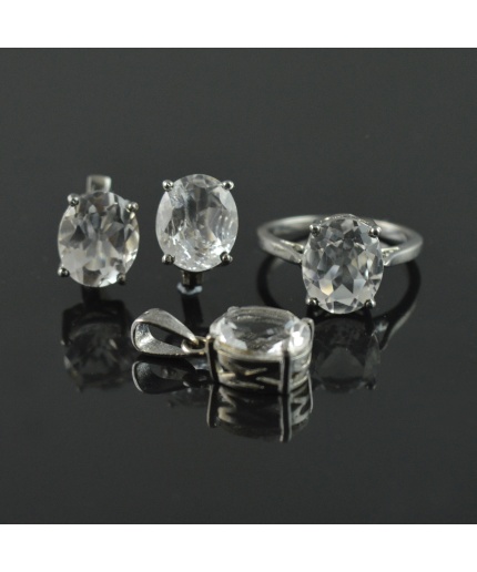 Natural Zircon 925 Sterling Silver Ring Set | Save 33% - Rajasthan Living