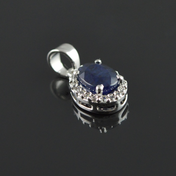 Natural Deffuse Sapphire/Zircon 925 Sterling Silver Ring Set | Save 33% - Rajasthan Living 11