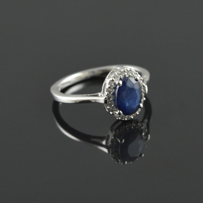 Natural Deffuse Sapphire/Zircon 925 Sterling Silver Ring Set | Save 33% - Rajasthan Living 7