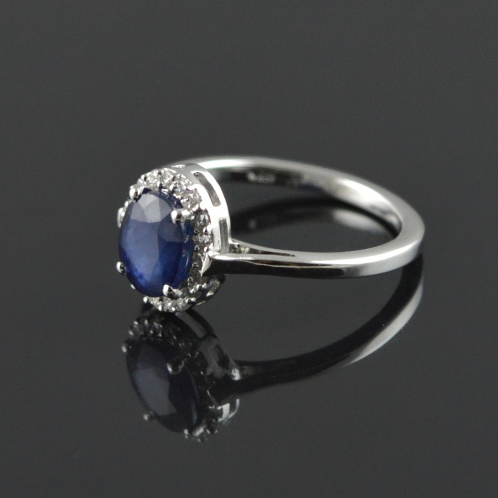 Natural Deffuse Sapphire/Zircon 925 Sterling Silver Ring Set | Save 33% - Rajasthan Living 6