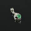 Natural Emerald, Zircon 925 Sterling Silver Ring Set | Save 33% - Rajasthan Living 12