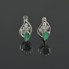 Natural Emerald, Zircon 925 Sterling Silver Ring Set | Save 33% - Rajasthan Living 10