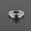 Natural Sapphire/Zircon 925 Sterling Silver Ring Set | Save 33% - Rajasthan Living 16
