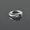 Natural Sapphire/Zircon 925 Sterling Silver Ring Set | Save 33% - Rajasthan Living 14