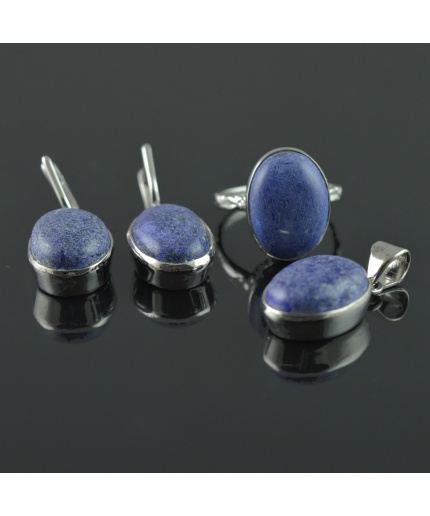 Natural Lapis Lazuli 925 Sterling Silver Ring Set | Save 33% - Rajasthan Living 5