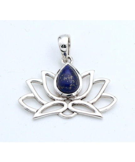 925 Sterling Silver Lapis Lazuli Pendant | Save 33% - Rajasthan Living