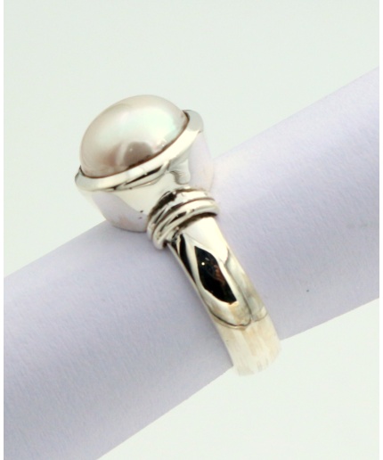 925 Sterling Silver South Sea Pearl Ring | Save 33% - Rajasthan Living 3