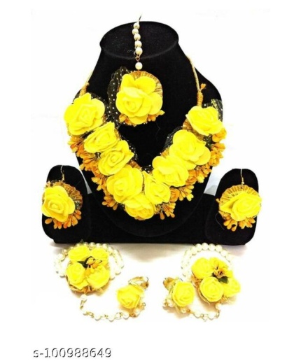 Flower Jewellery Set For Haldi | Save 33% - Rajasthan Living