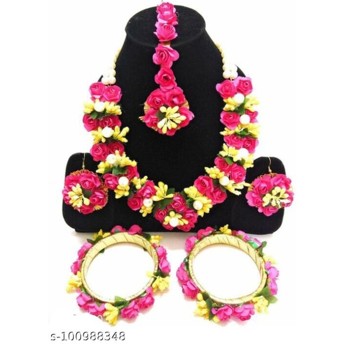 Flower Jewellery For Haldi Jewellery Set | Save 33% - Rajasthan Living 5