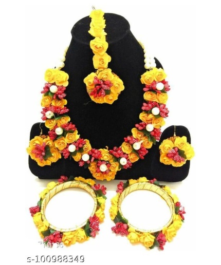 Flower Jewellery For Haldi Jewellery Set | Save 33% - Rajasthan Living